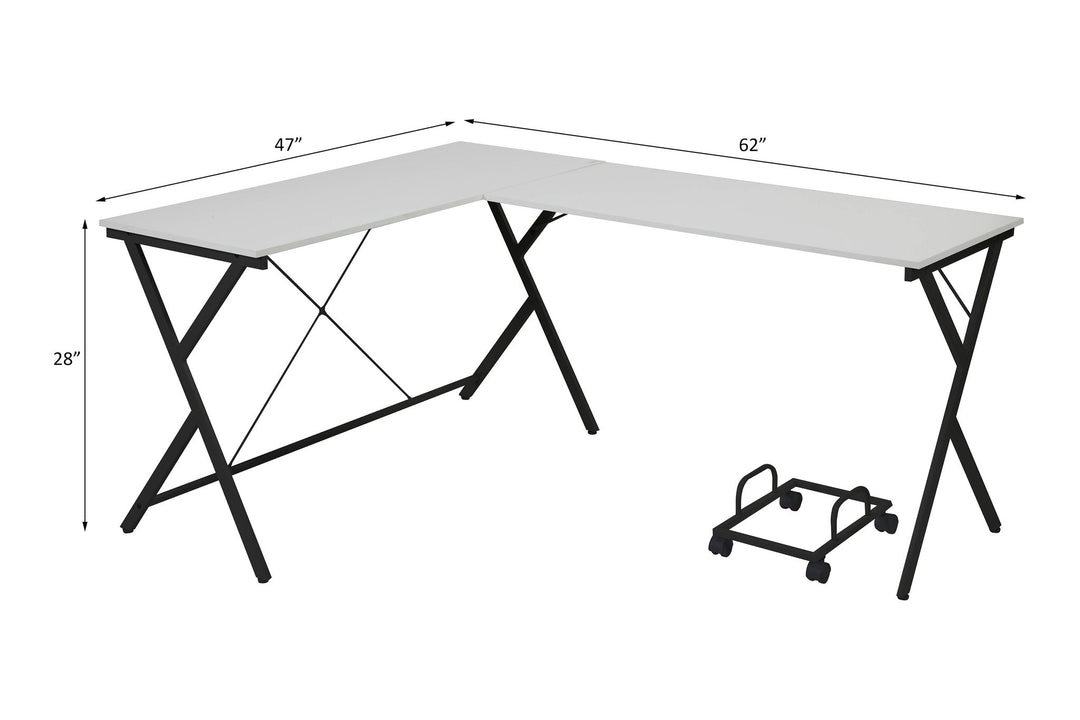 Dazenus Computer Desk – line drawing