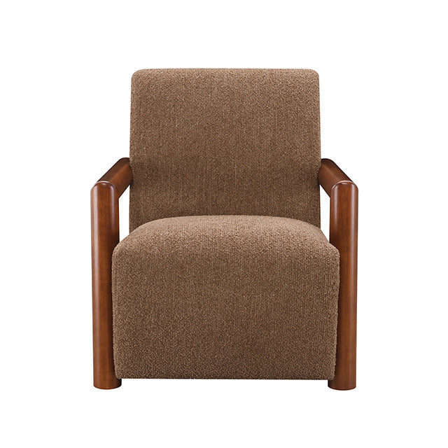 Esher Accent Chair, Caramel Brown - view 2