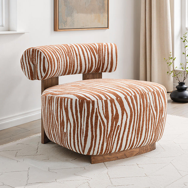 Niobe Accent Chair, Rustic Orange - view 4