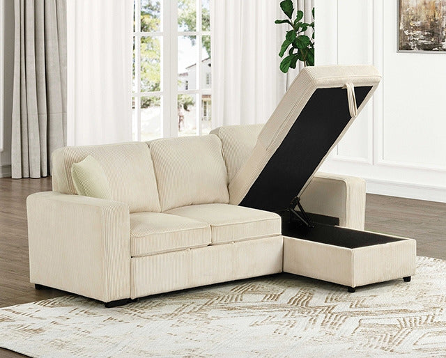 Yves Sectional, Beige - view 3
