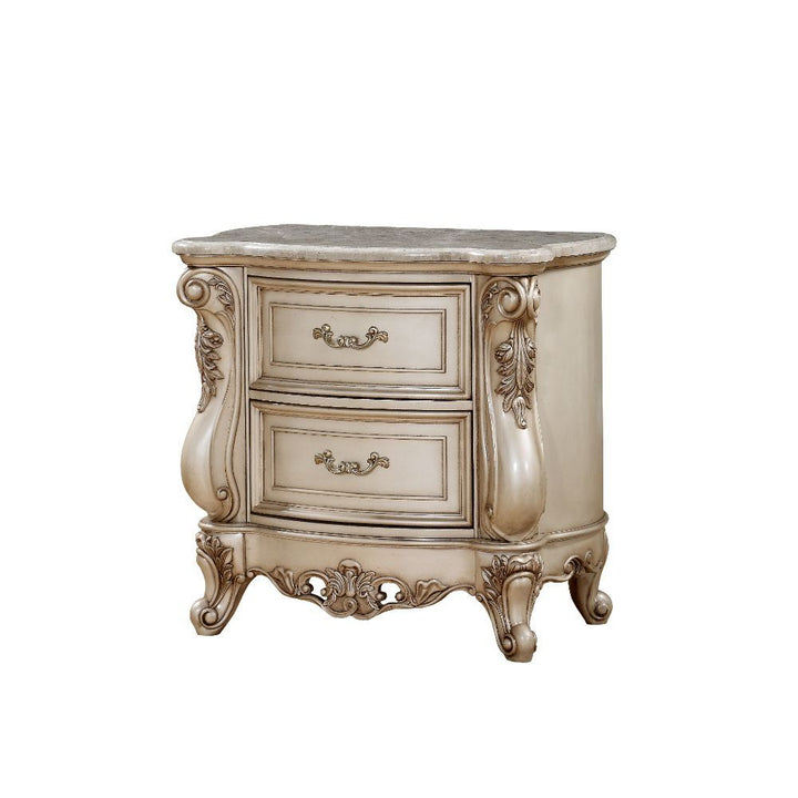 Gorsedd Nightstand with Marble Top