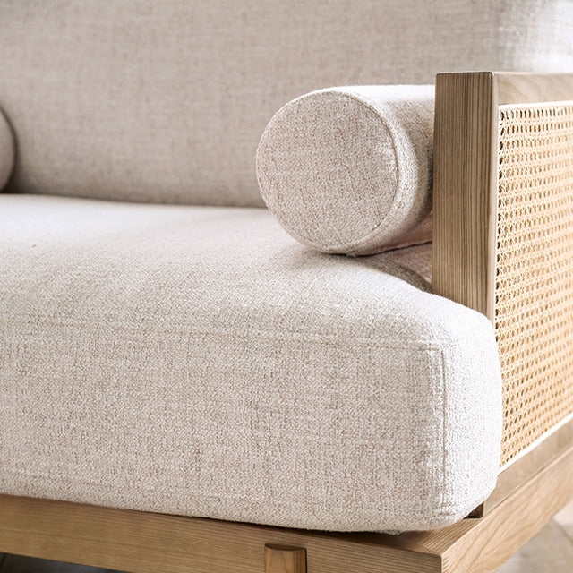 Alesund Loveseat, Light Oak/Beige - view 4