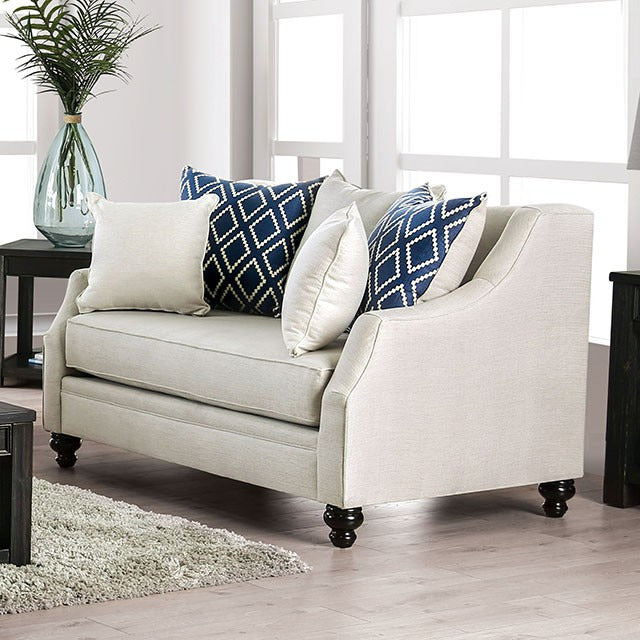 Nefyn Love Seat, Ivory