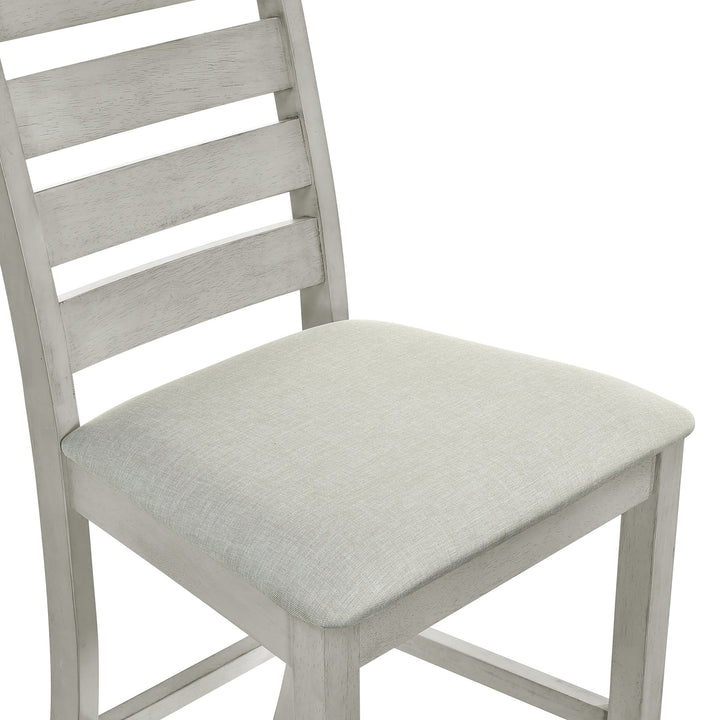 Pascal  Ladderback Counter Chair (2 Per Carton)-Driftwood