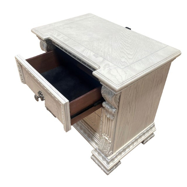 Promenade Nightstand, Wire-Brushed White - view 11