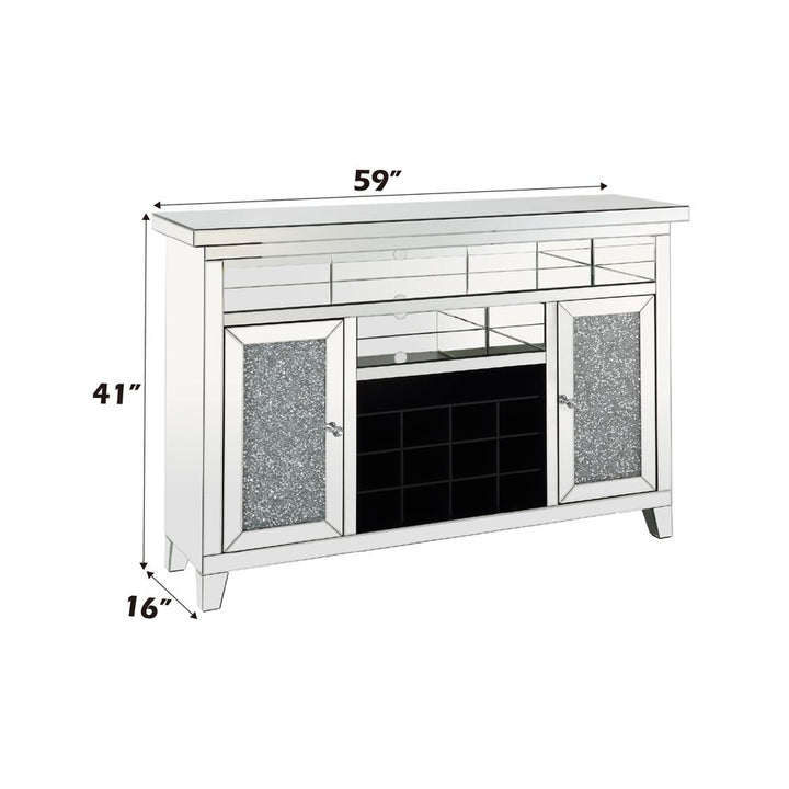 Noralie Wine Cabinet W/Led – dimensions diagram