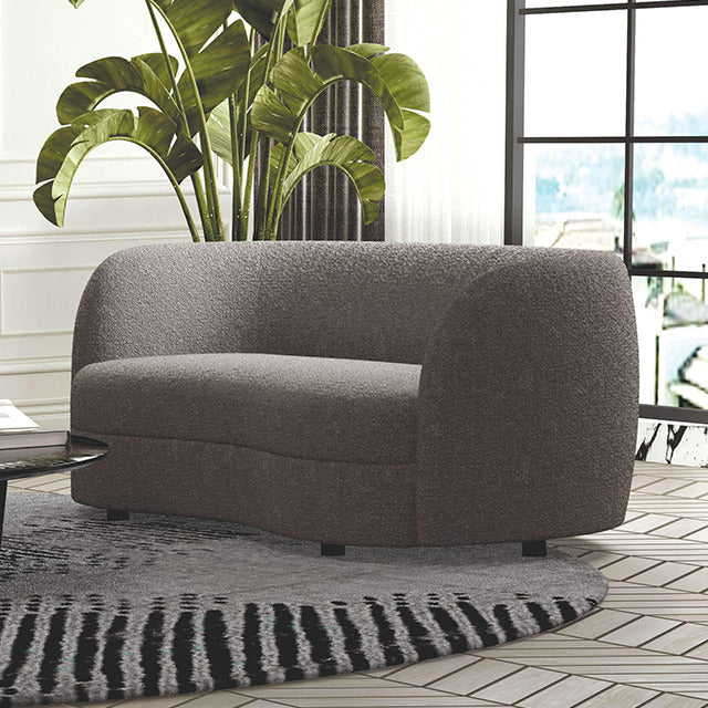 Versoix Loveseat, Charcoal Gray