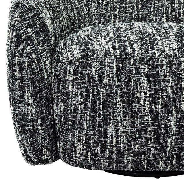 Pyrena Swivel Chair, Black - view 4