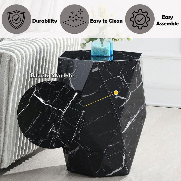 Dara End Table – features callout