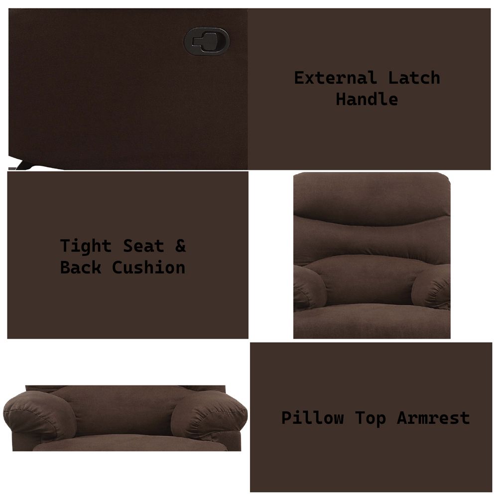 Arcadia Motion Glider Recliner – features callout