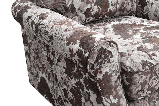 Penryn Swivel Accent Chair, Mocha Brown - view 9
