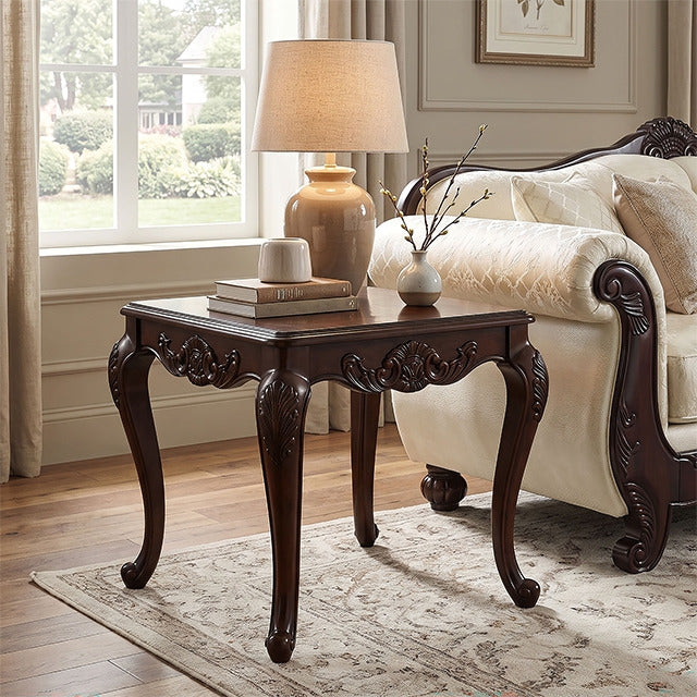 Palencia End Table, Dark Cherry - view 2
