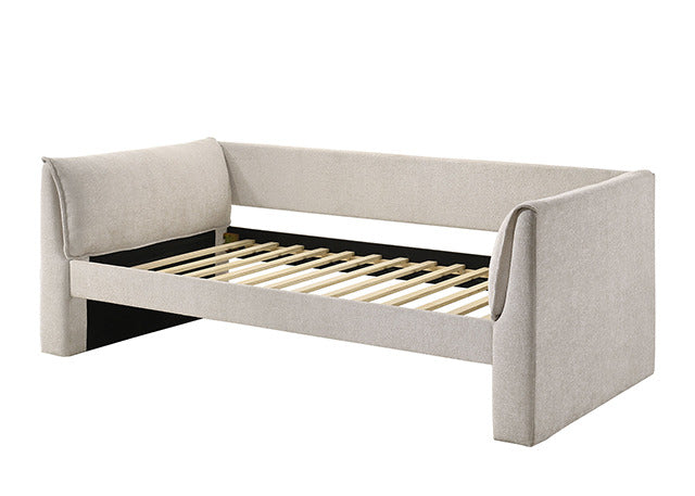 Upney Twin Daybed W/ Trundle, Pearl White