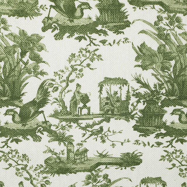 Canterbury Dining Chair, Toile De Jouy Olive Green/White - view 7