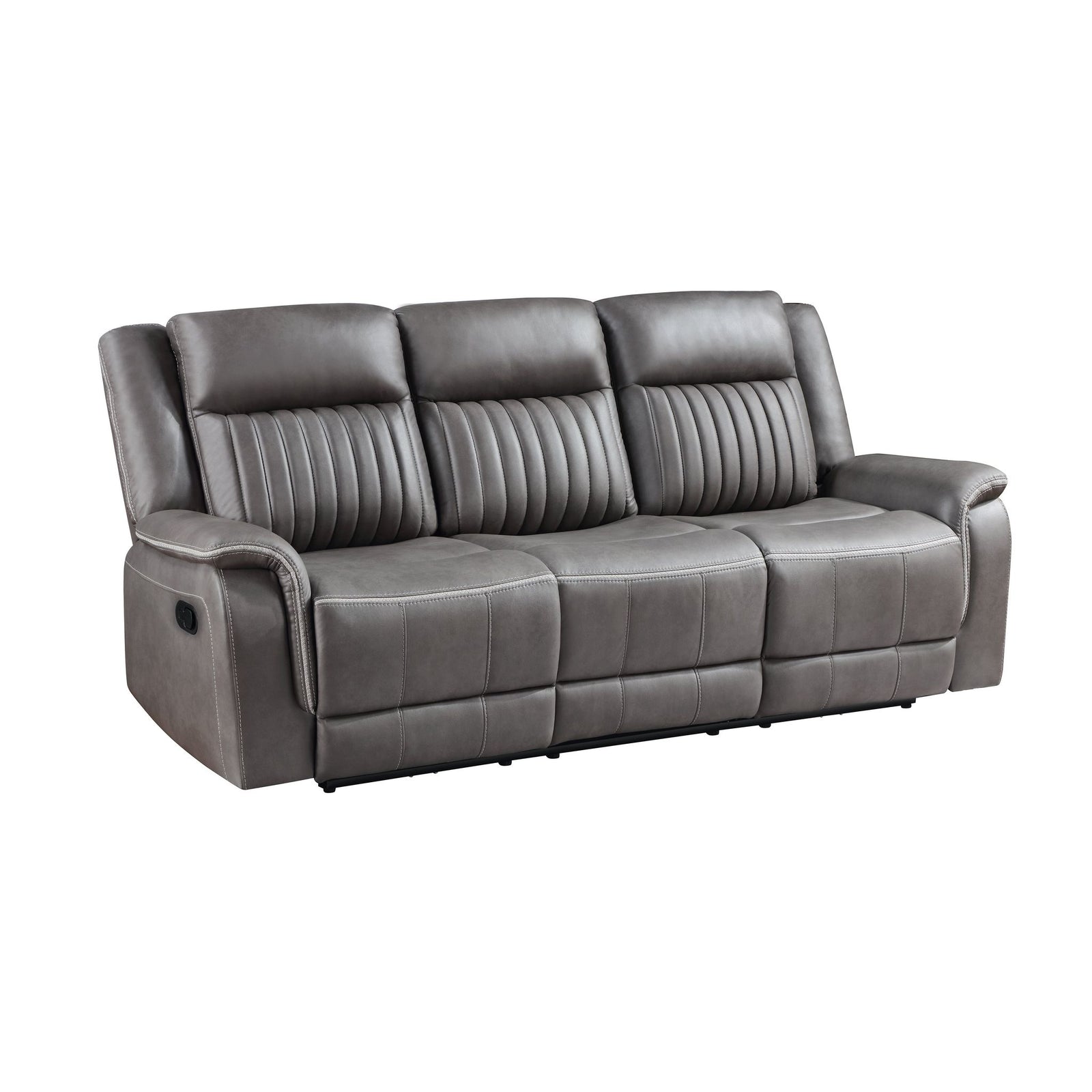 Enzo  Sofa W/dual Recliner- Gray