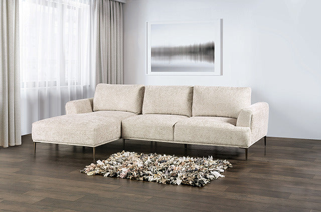 Gladbach Sectional, Left Chaise, Light Brown - view 2