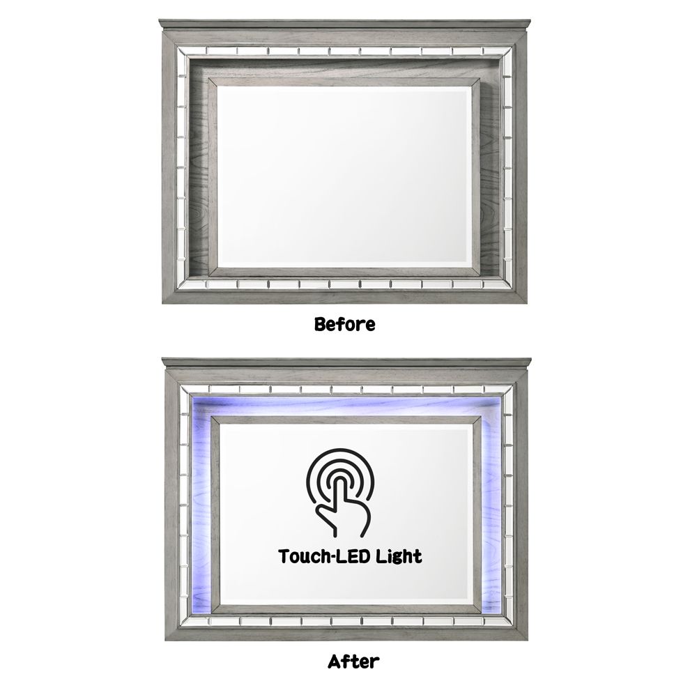 Antares Mirror W/Led – features callout