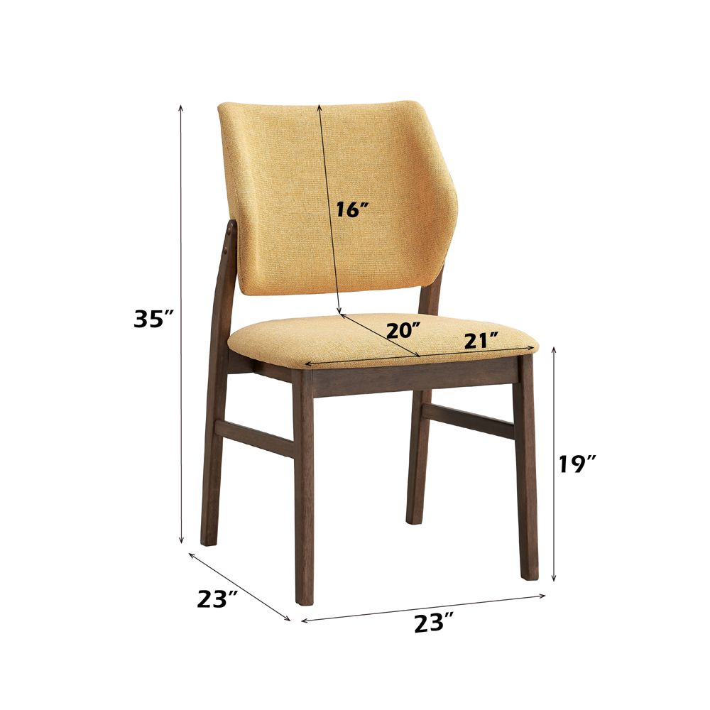 Sarha Side Chair (Set-2) – dimensions diagram