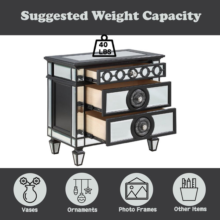 Varian II Nightstand – features callout