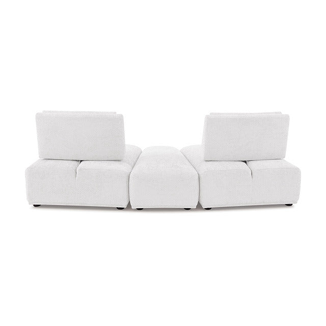 Stavanger Curved 2-Seater W/ Ot, White - view 3
