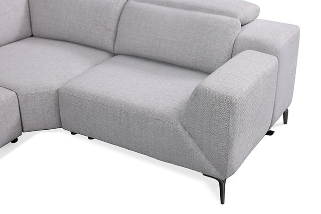 Melancton Power Sectional, Light Gray - view 2