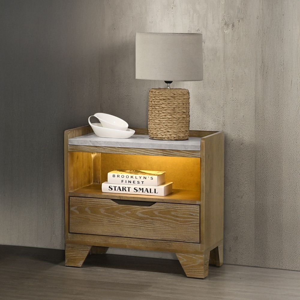 Garcia Nightstand with LED