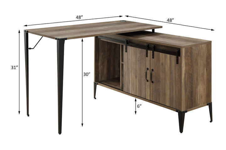 Zakwani Writing Desk – line drawing