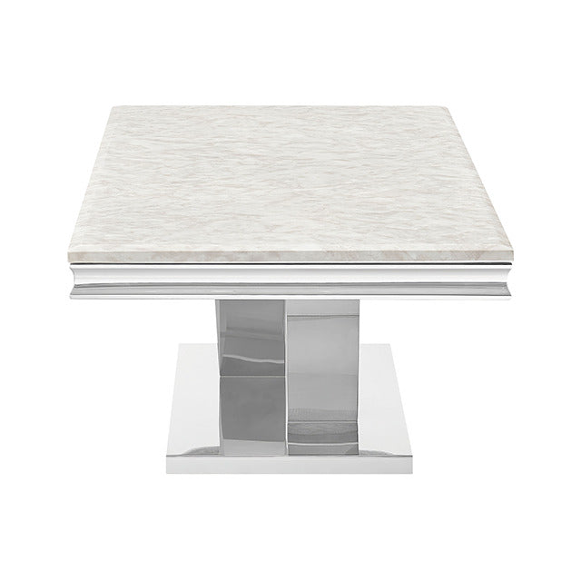 Villarsglane Coffee Table, Beige/Chrome - view 2