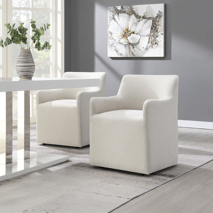 Cafell Arm Chair w/Swivel Casters – view 2