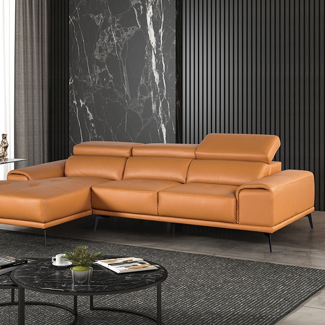 Vadso Sectional, Left Chaise, Tangerine