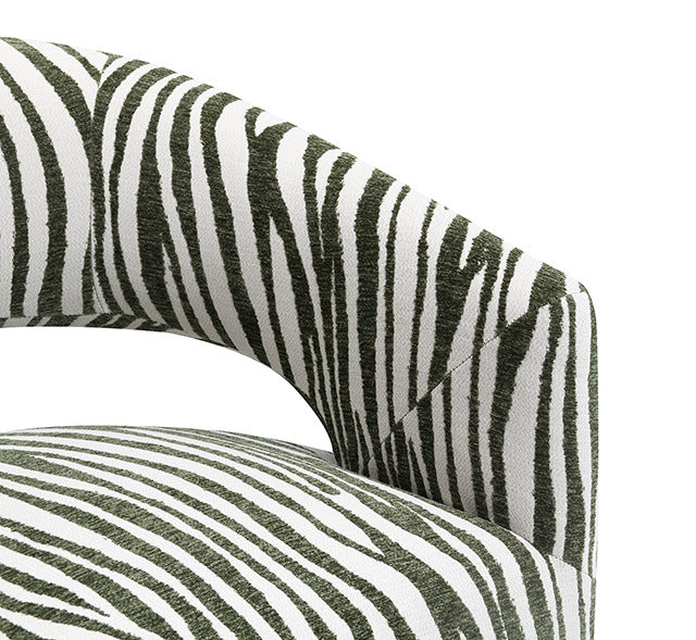 Tresa Dining Arm Chair W/ Casters, Savanna Green - view 8