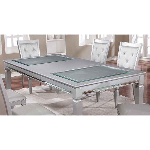 Alena Dining Table, Silver - view 4
