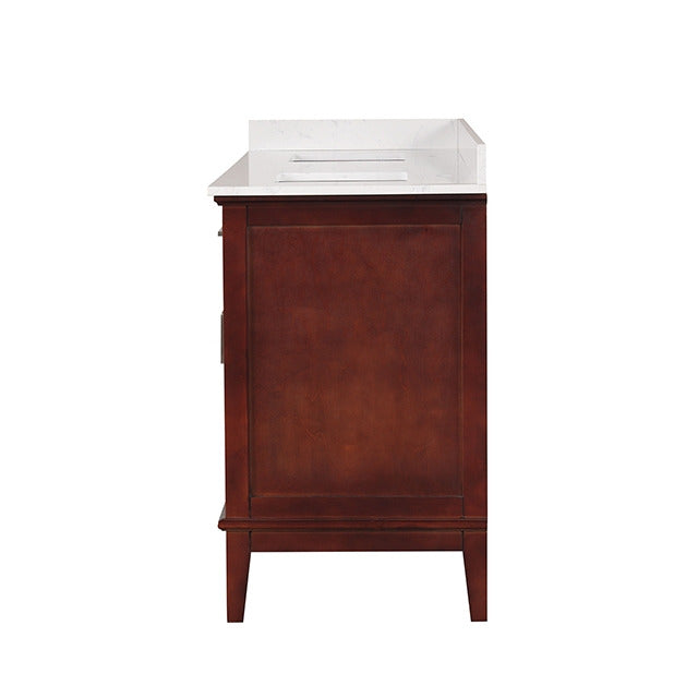 Almeria Vanity Set, White/Cherry - view 2