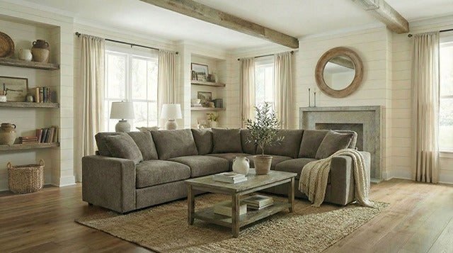 Crowle Sectional, Taupe Brown - view 3