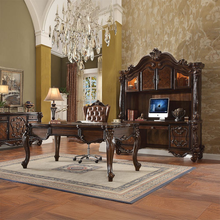 Versailles Executive Computer Desk W/Hutch – view 3