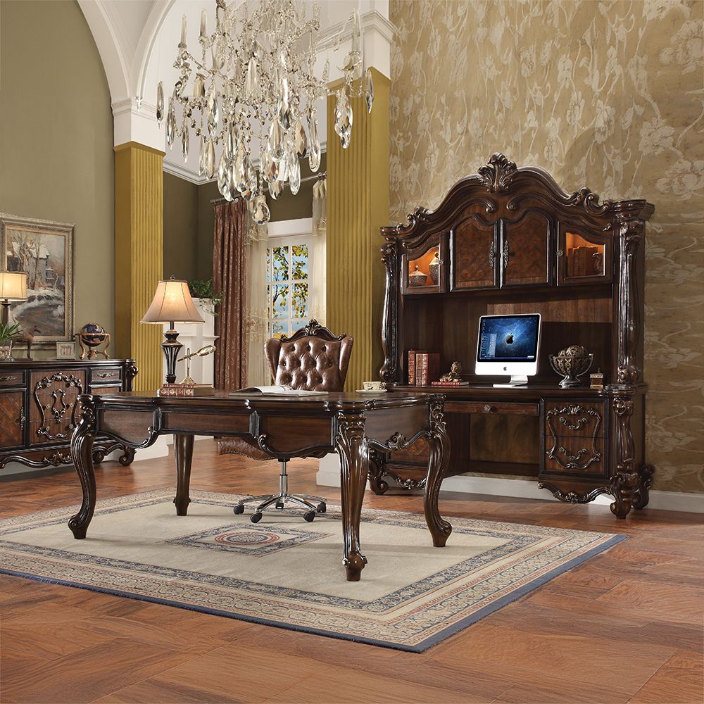 Versailles Executive Computer Desk W/Hutch – view 3