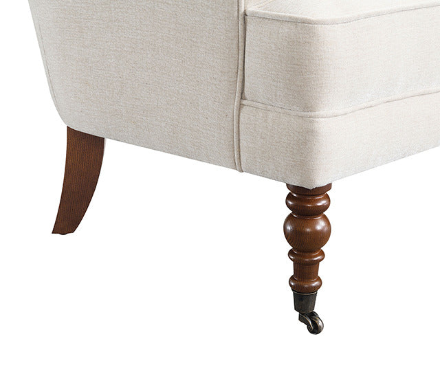 Raelyn Accent Chair, Cotton Fog - view 6