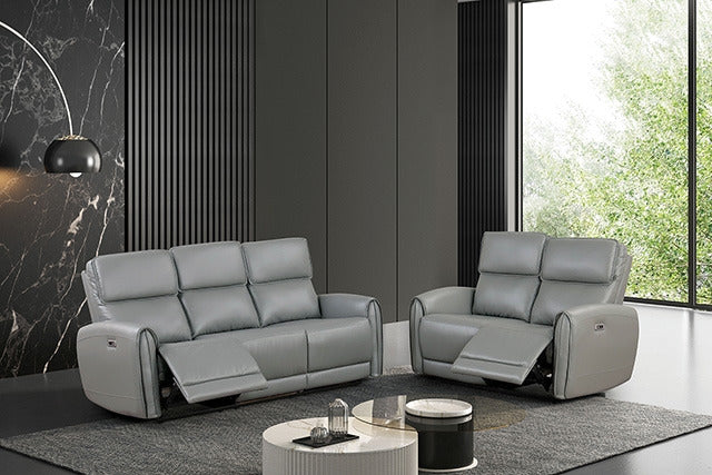 Schlieren Power Loveseat, Gray - view 2