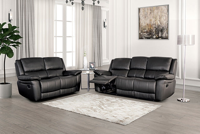 Glarus Sofa Manual Recliner, Black - view 2
