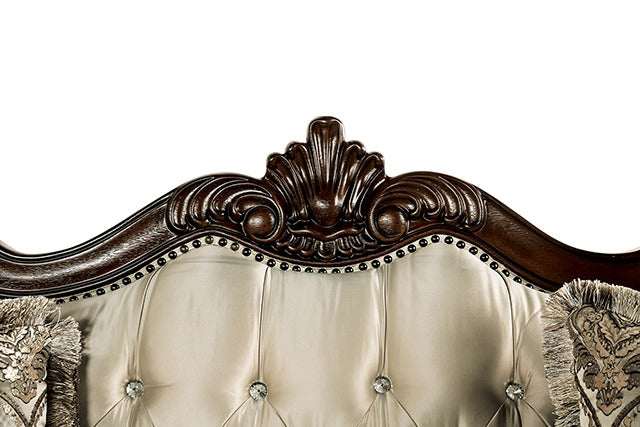 Veracruz Loveseat, Dark Cherry/Beige - view 6