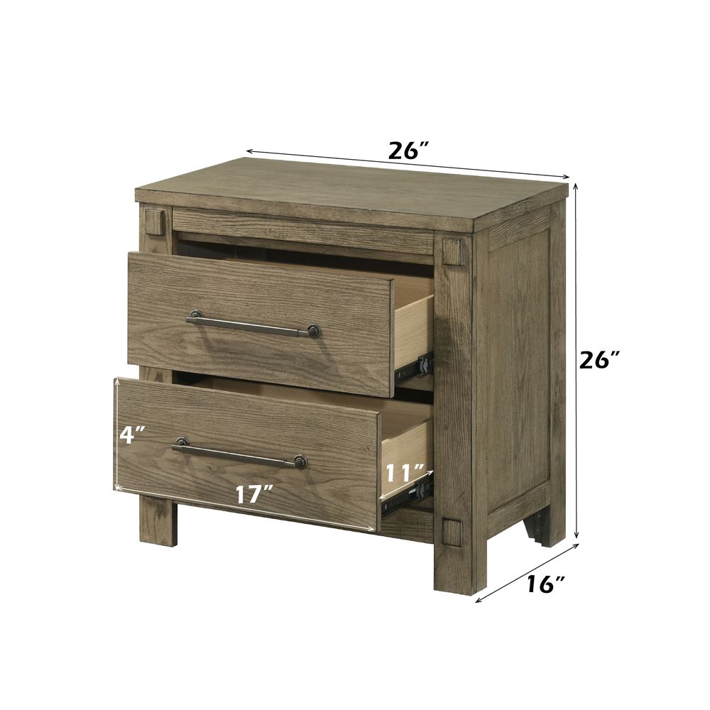 Colton Nightstand – dimensions diagram