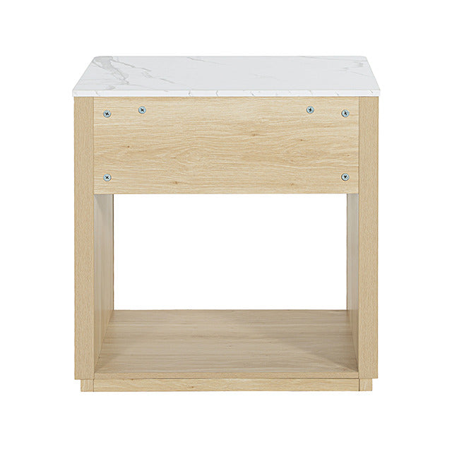 Gants Nightstand W/ Open Shelf, Natural - view 6