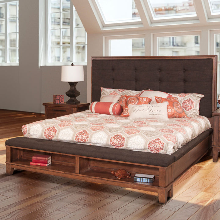 Cagney 5/0 Q Headboard-Chestnut