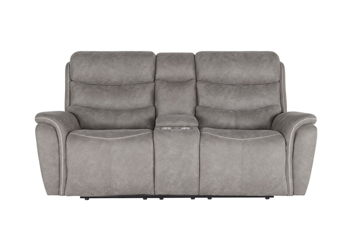 Kamari Console Loveseat W/pwr Hr &amp; Fr-Gray