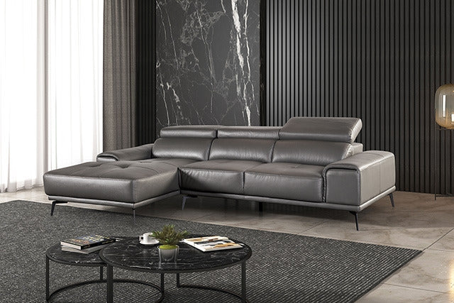 Vadso Sectional, Left Chaise, Dark Gray - view 2