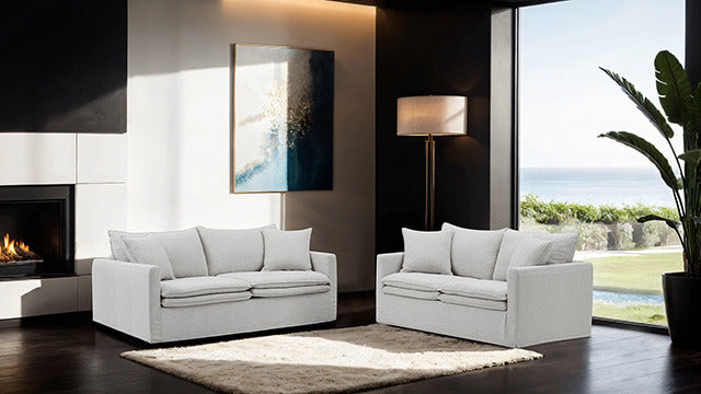 Crayford Loveseat, Light Gray - view 4