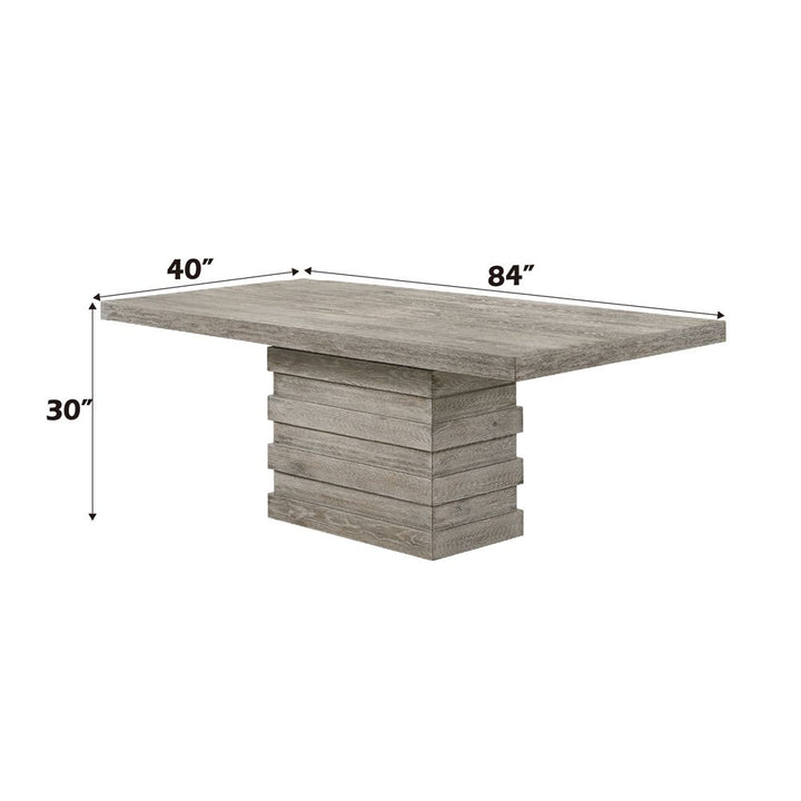 Faustine Dining Table – dimensions diagram