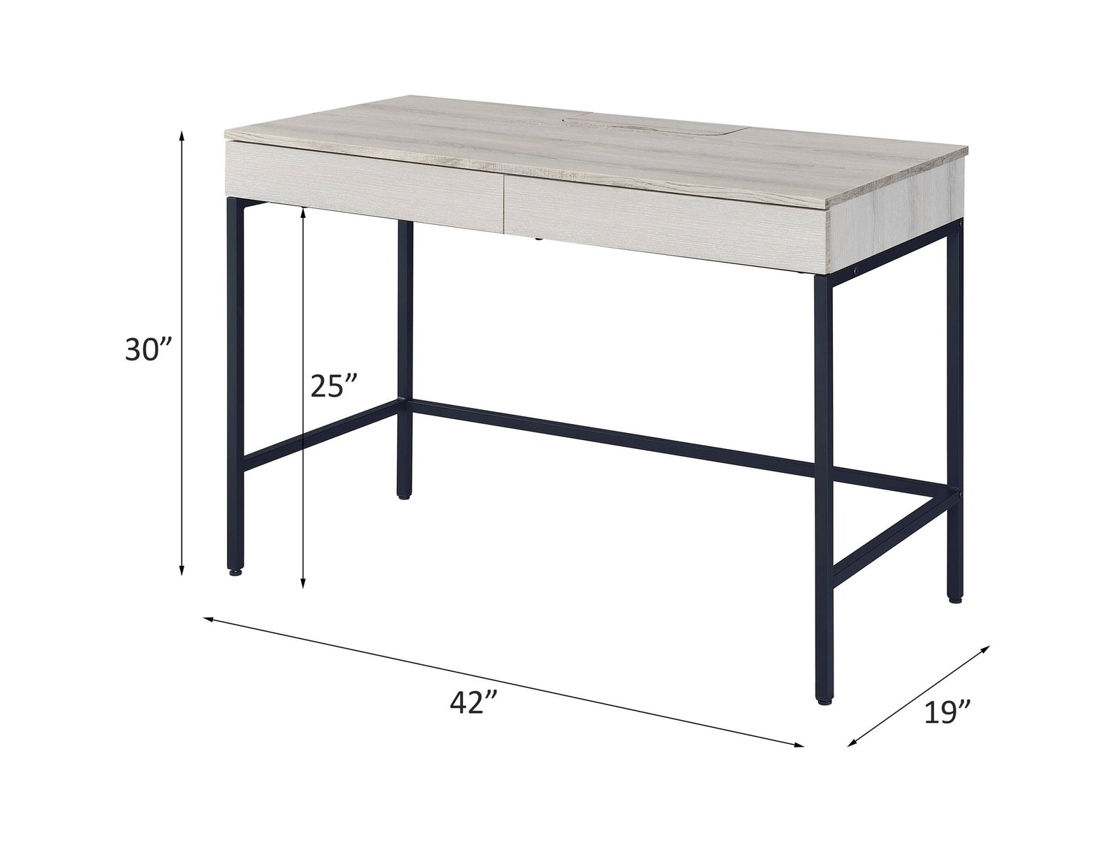 Wendral Writing Desk – line drawing