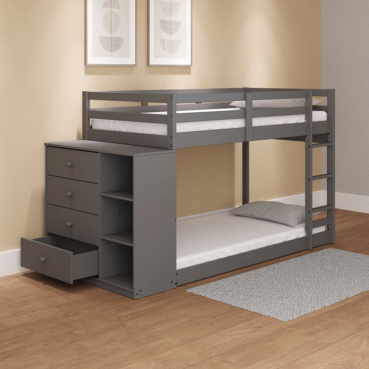 Gaston Twin/Twin Bunk Bed W/4 Drawers &amp; 3 Compartments – view 11