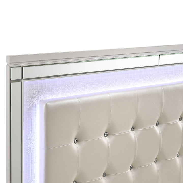 Valentino 6/6-6/0 K Footboard &amp; Slats-White